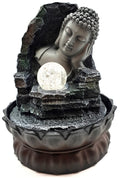 Fontaine Résine Tête de Bouddha Couché 28cm