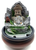 Fontaine Résine Bouddha Village 21cm