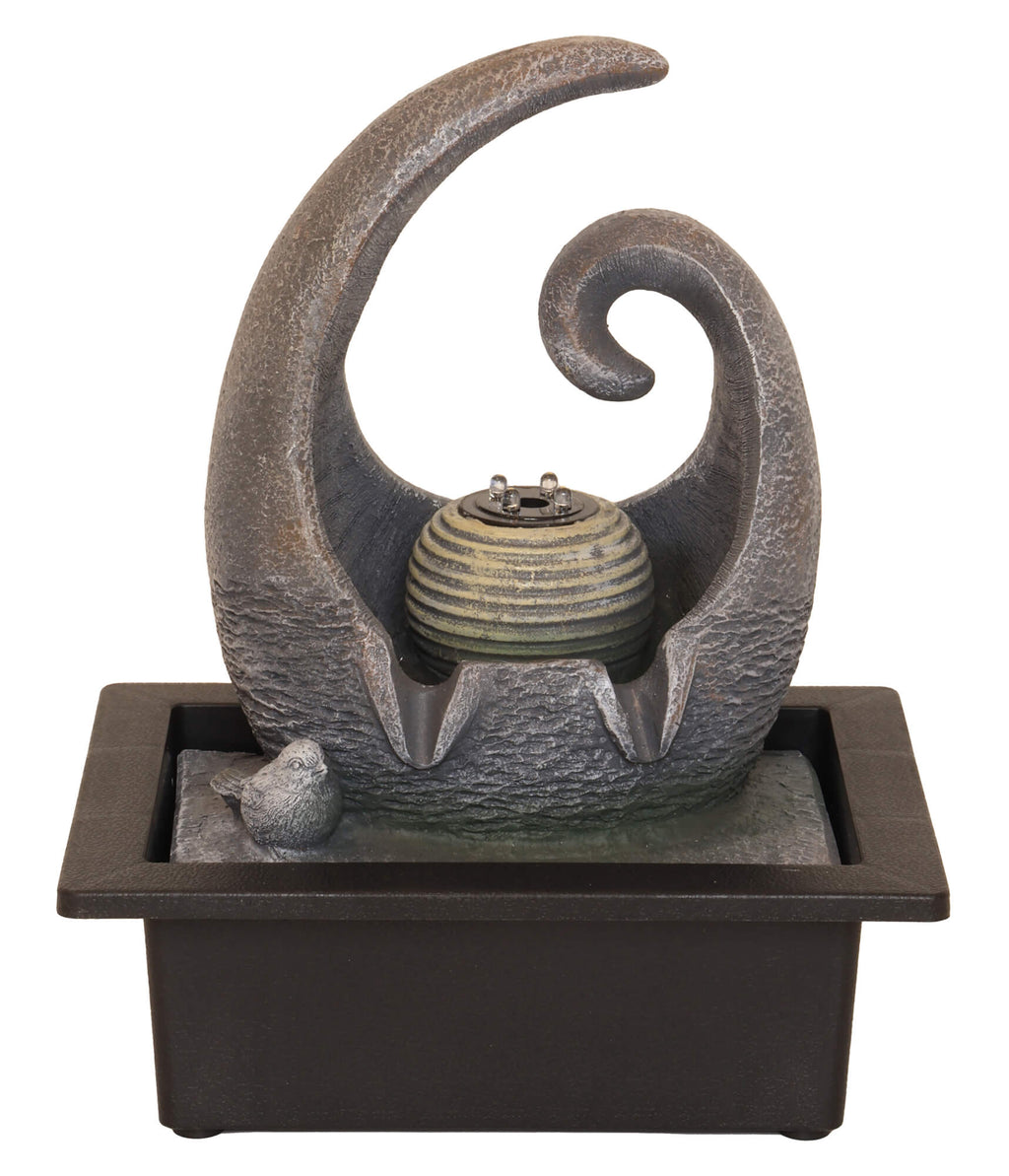 Fontaine Résine Spirale Design 28cm