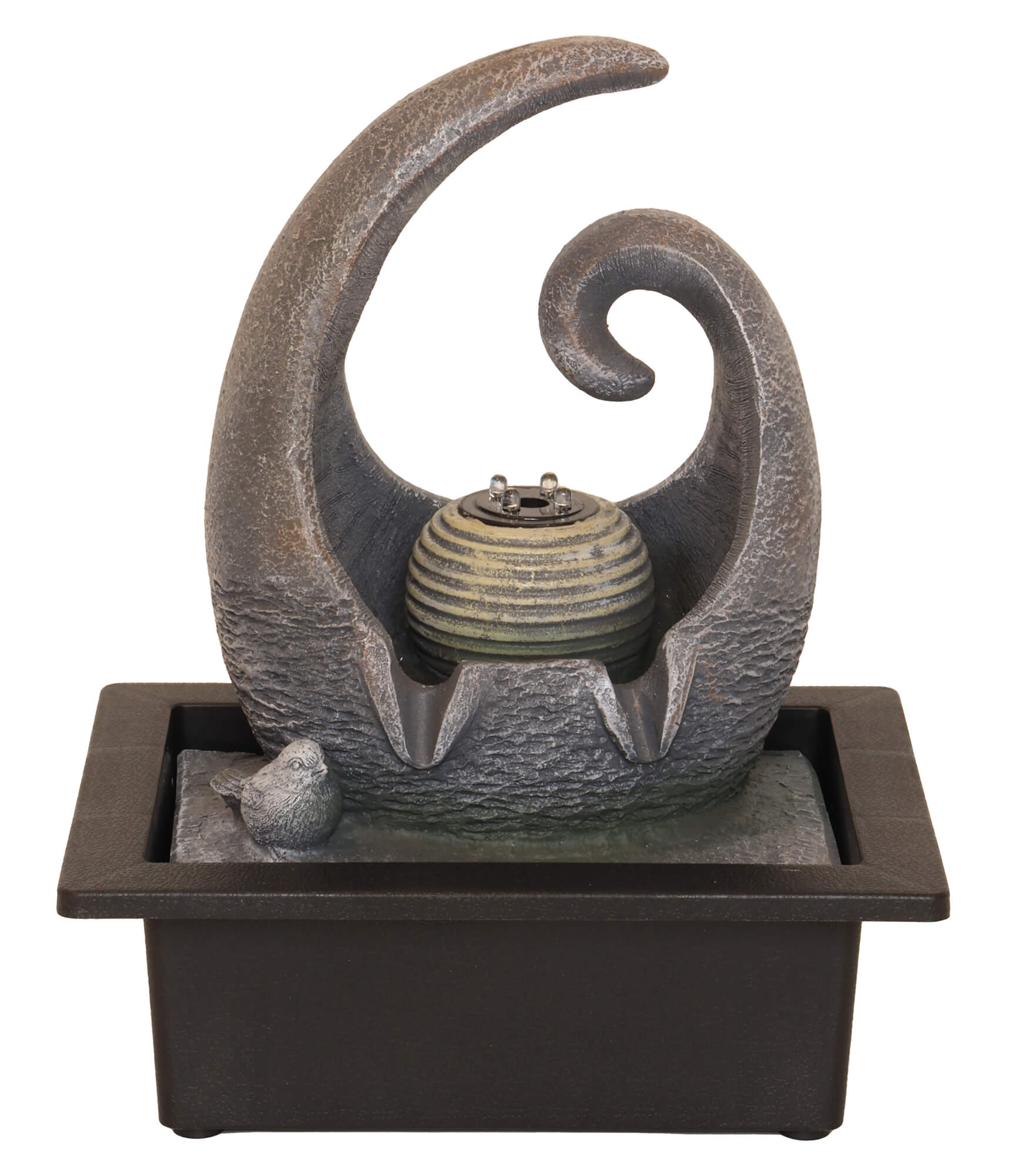 Fontaine Résine Spirale Design 28cm