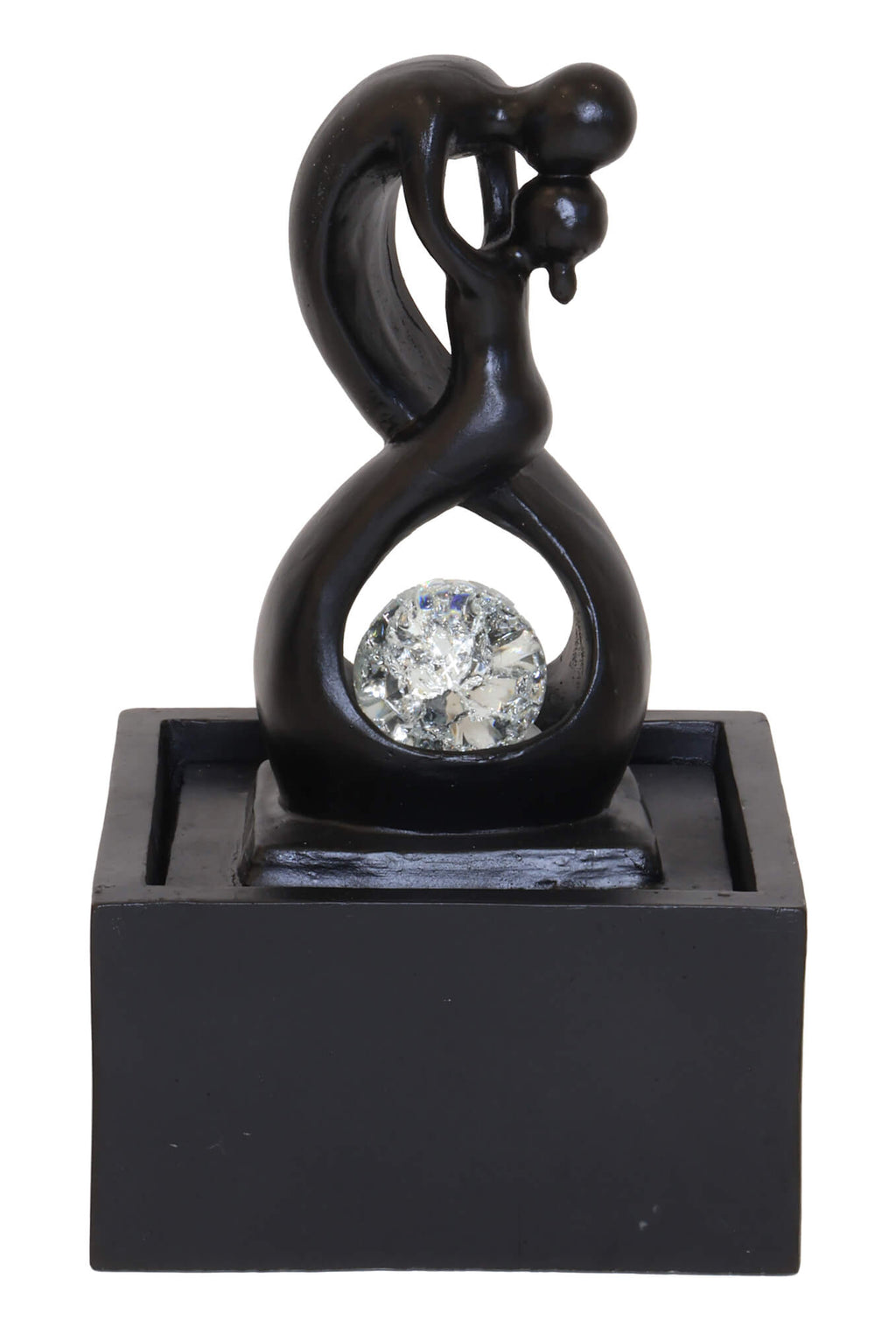 Fontaine Résine Amour Infini Noir 30cm