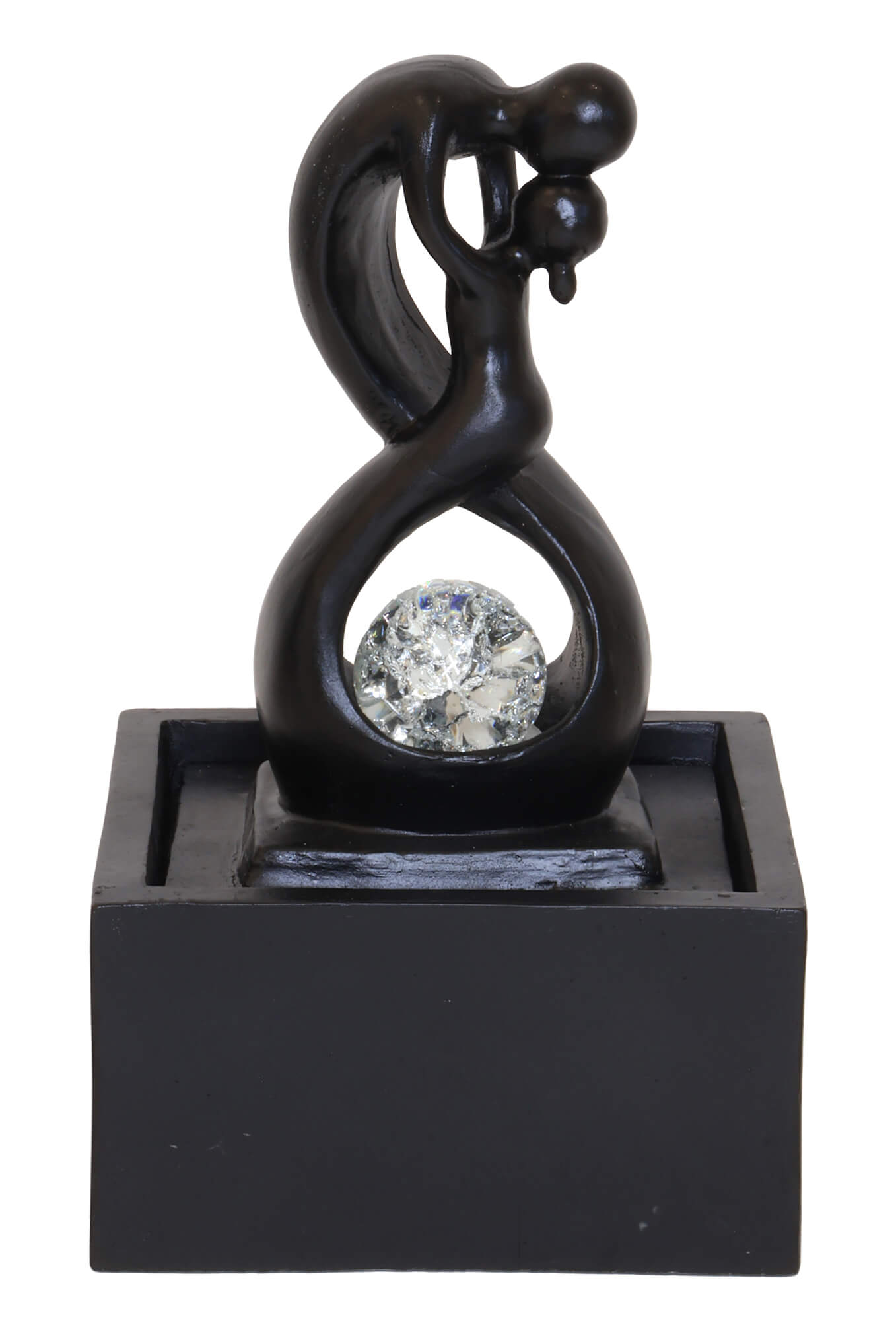 Fontaine Résine Amour Infini Noir 30cm