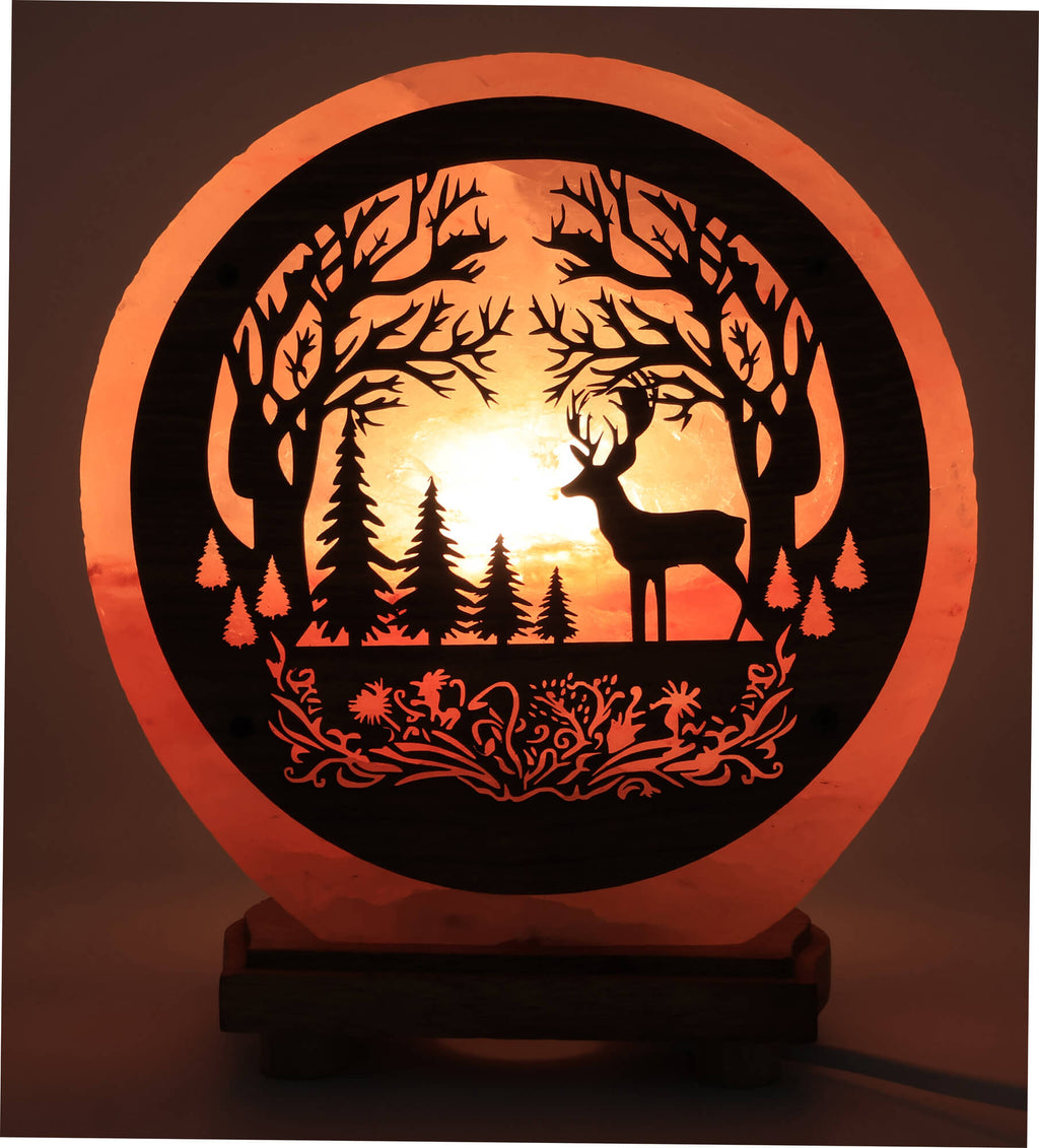 Lampe de Sel Cerf en Forêt 5KG
