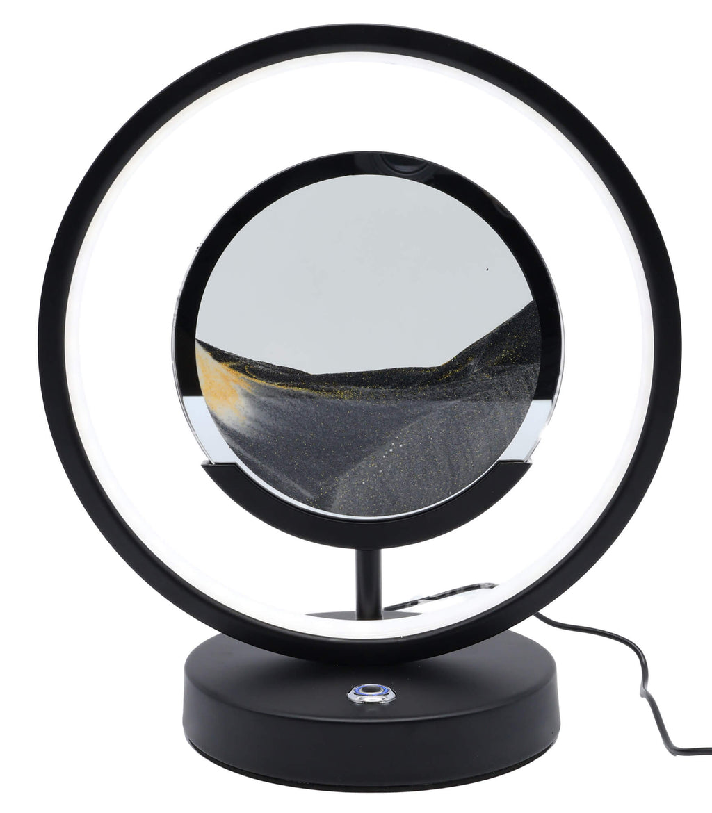 Lampe Sable Tour Design 31cm - Gris