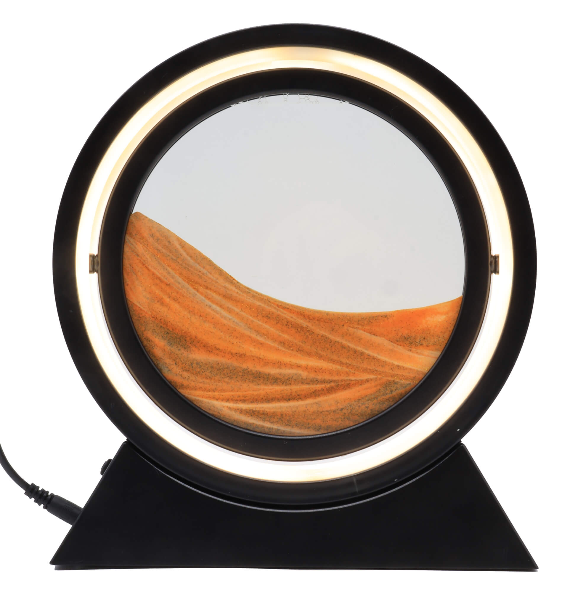 Lampe Sable Réversible 24cm - Orange