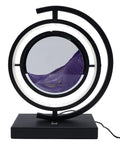 Lampe Sable Tour Design Réversible 33cm - Violet