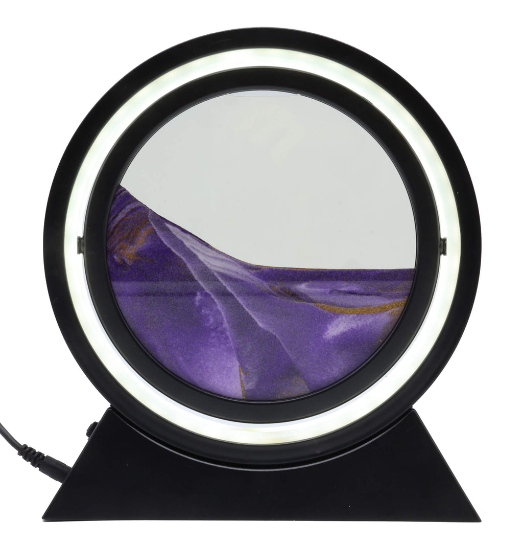 Lampe Sable Réversible 24cm - Violet