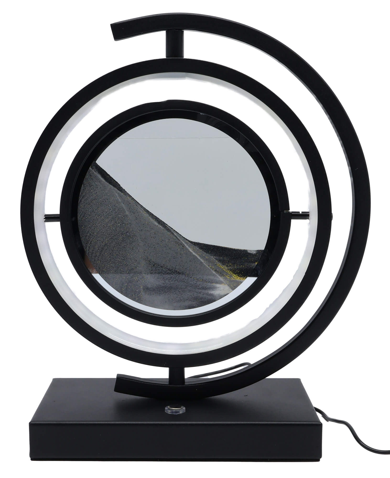 Lampe Sable Tour Design Réversible 33cm - Gris