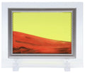 Tableau Sable Mouvant Verre 17cm - Orange