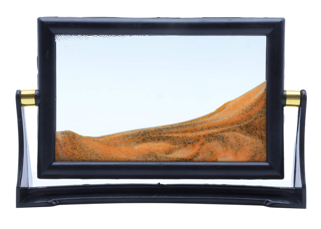 Tableau Sable Mouvant Réversible 15cm - Orange