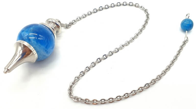 Pendule sphère Apatite 4cm