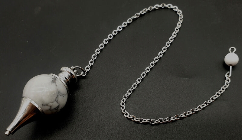 Pendule sphère Howlite 4cm