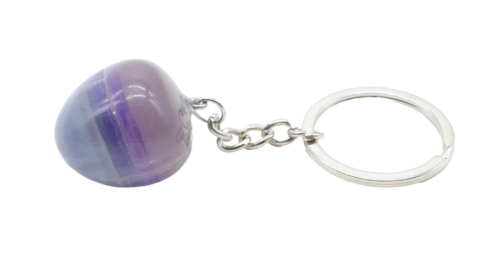 Porte-Clés Fluorite Multi roulée 3cm