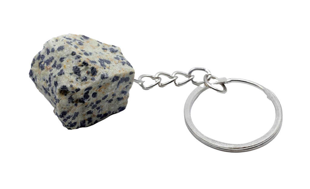 Porte-Clés Jaspe Dalmatien brut 3cm