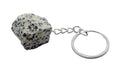 Porte-Clés Jaspe Dalmatien brut 3cm