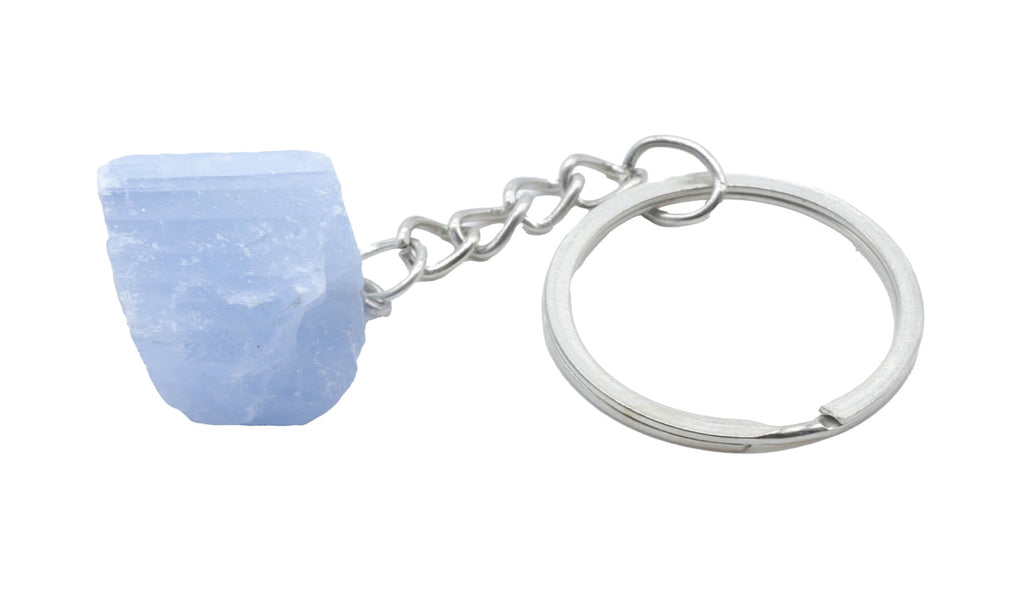 Porte-Clés Aigue Marine brute 3cm