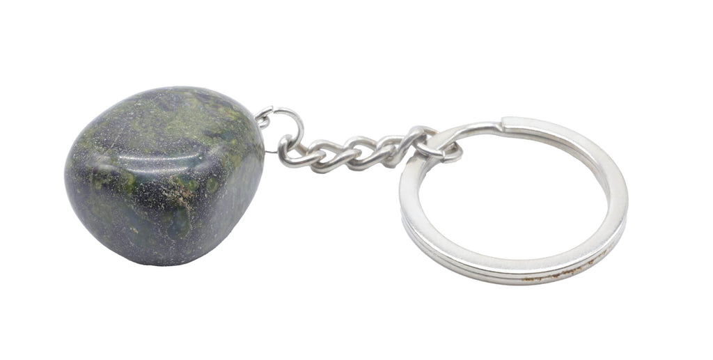 Porte-Clés Jaspe Sang de Dragon roulée 3cm