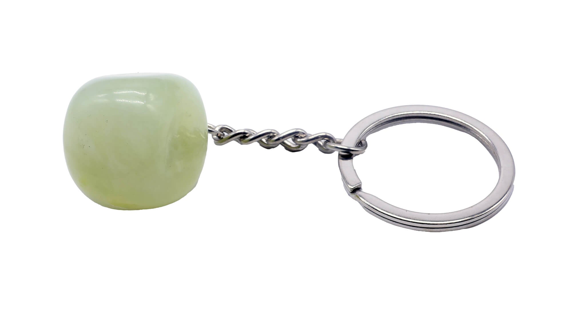 Porte-Clés Jade Verte roulée 3cm