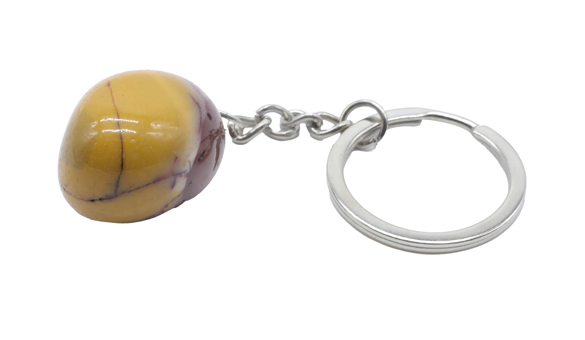 Porte-Clés Jaspe Mokaïte roulée 3cm