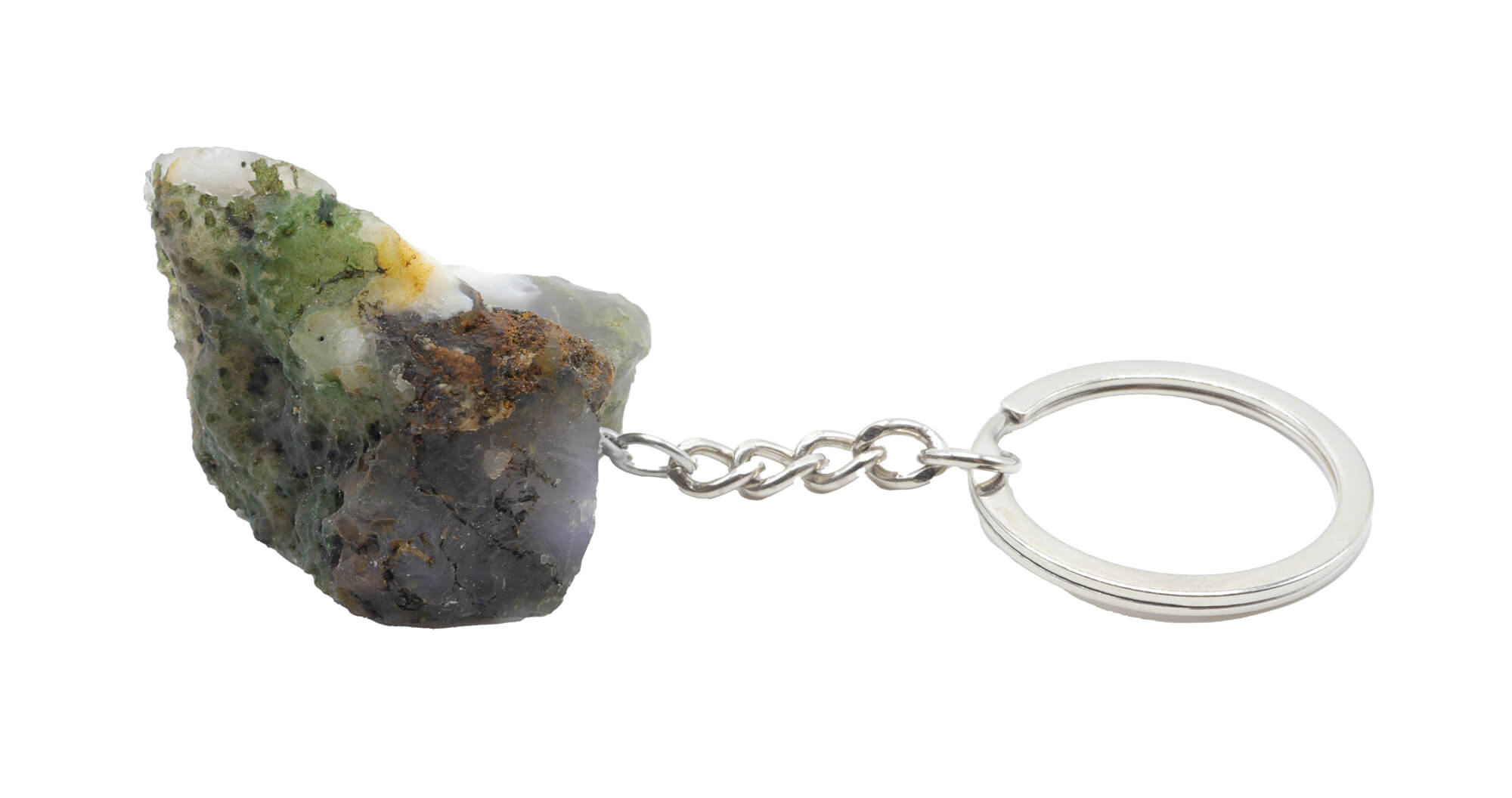 Porte-Clés Agate Mousse brute 3cm