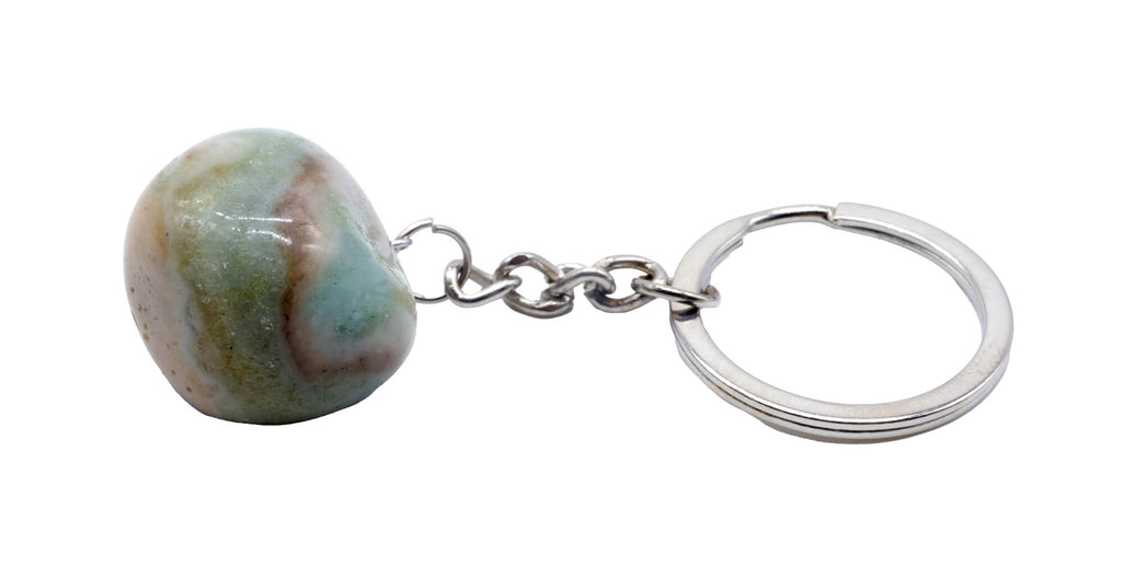 Porte-Clés Amazonite roulée 3cm