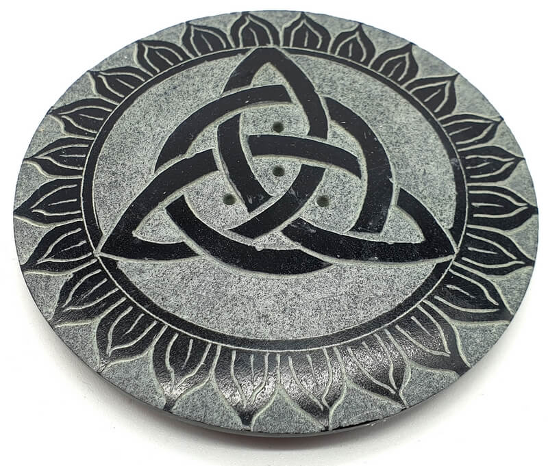 Porte-Encens Pierre Rond Trinité - 10cm