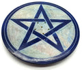Porte-Encens Pierre Pentacle - 10cm