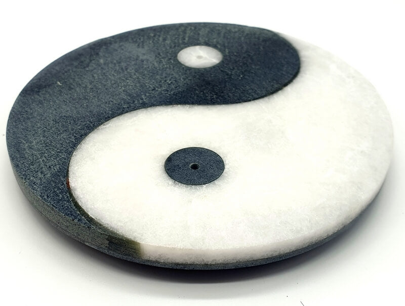 Porte-Encens Pierre Design Ying-Yang - 10cm