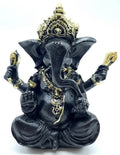 Statue Résine Ganesh Noir 13cm