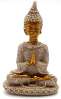 Statue Résine Bouddha Thaï Gris 9cm