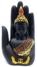 Statue Résine Bouddha sur Main 18cm