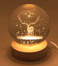 Veilleuse USB Verre Cerf 9cm