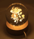 Veilleuse USB Verre Rose 6cm