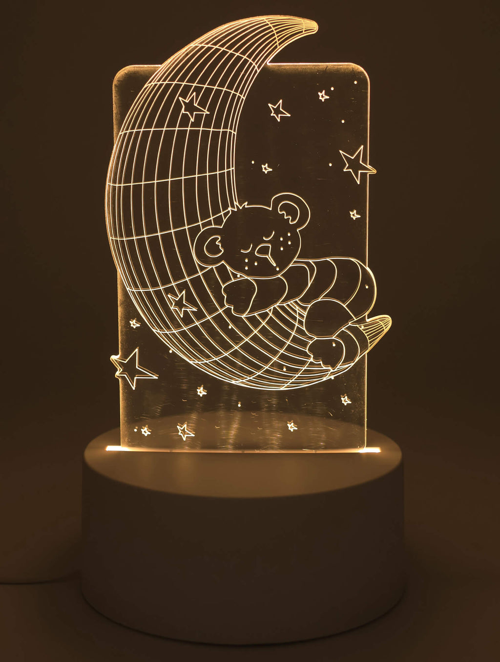 Veilleuse USB Plastique Lune 14cm