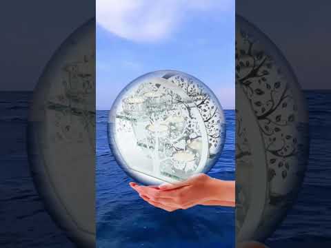 Bougeoir Verre Arbre de Vie Triple 18cm